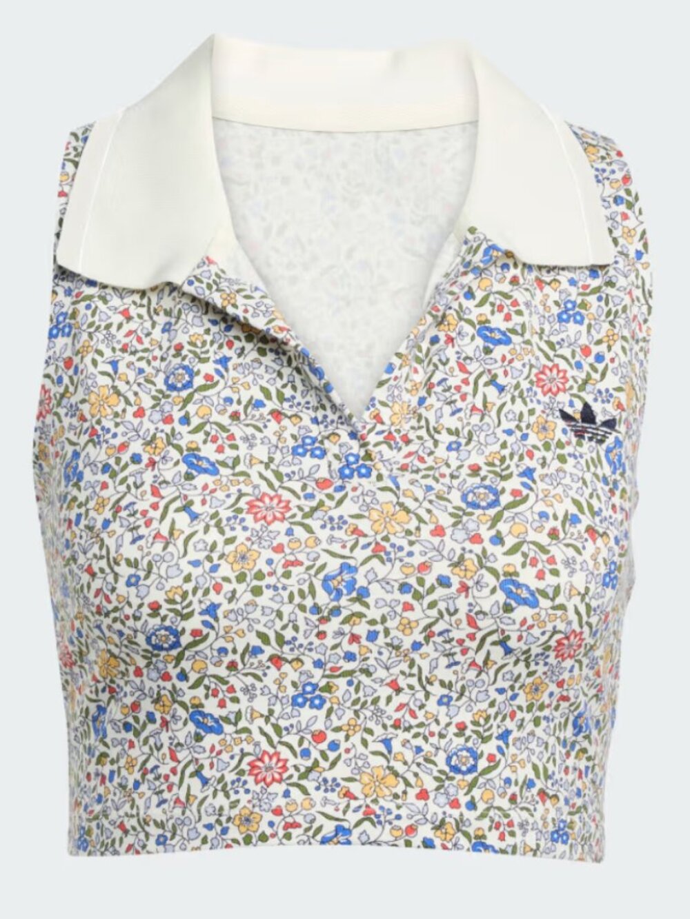 adidas Originals x Liberty London Sleeveless Crop Polo NWT